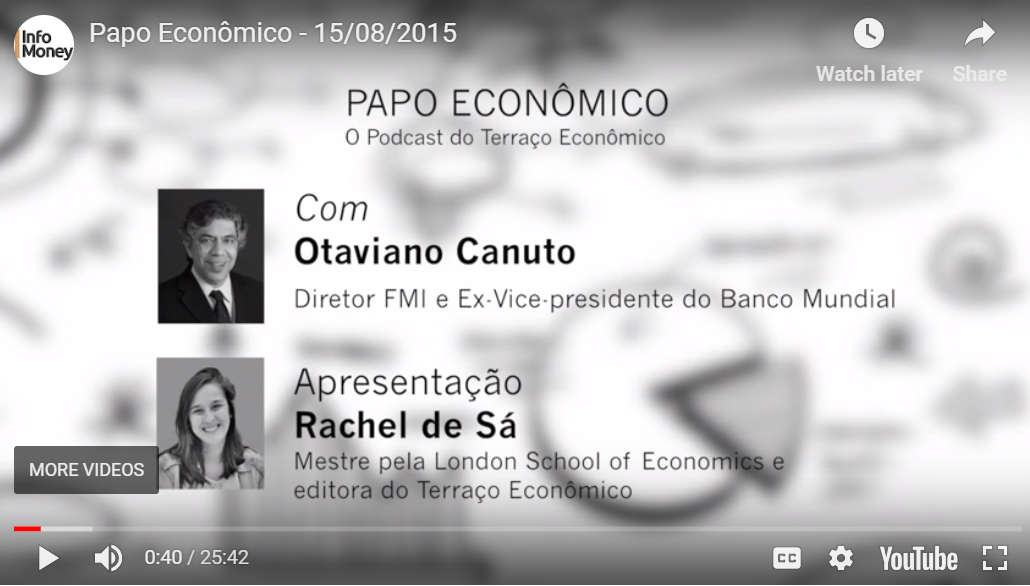 Read more about the article Papo Econômico do Terraço e Infomoney com Otaviano Canuto